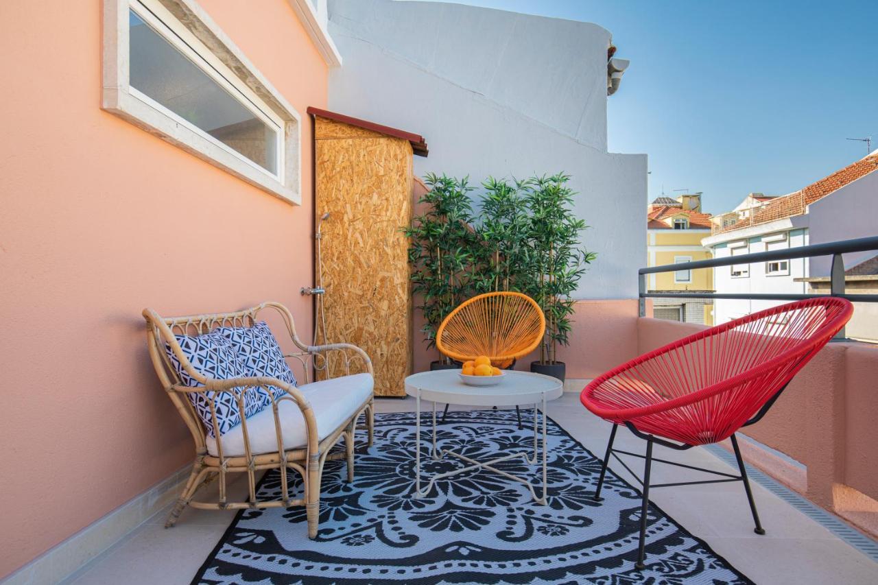 Lovelystay - Sunny 1Bdr Apartment W/Terrace Lisboa Ngoại thất bức ảnh