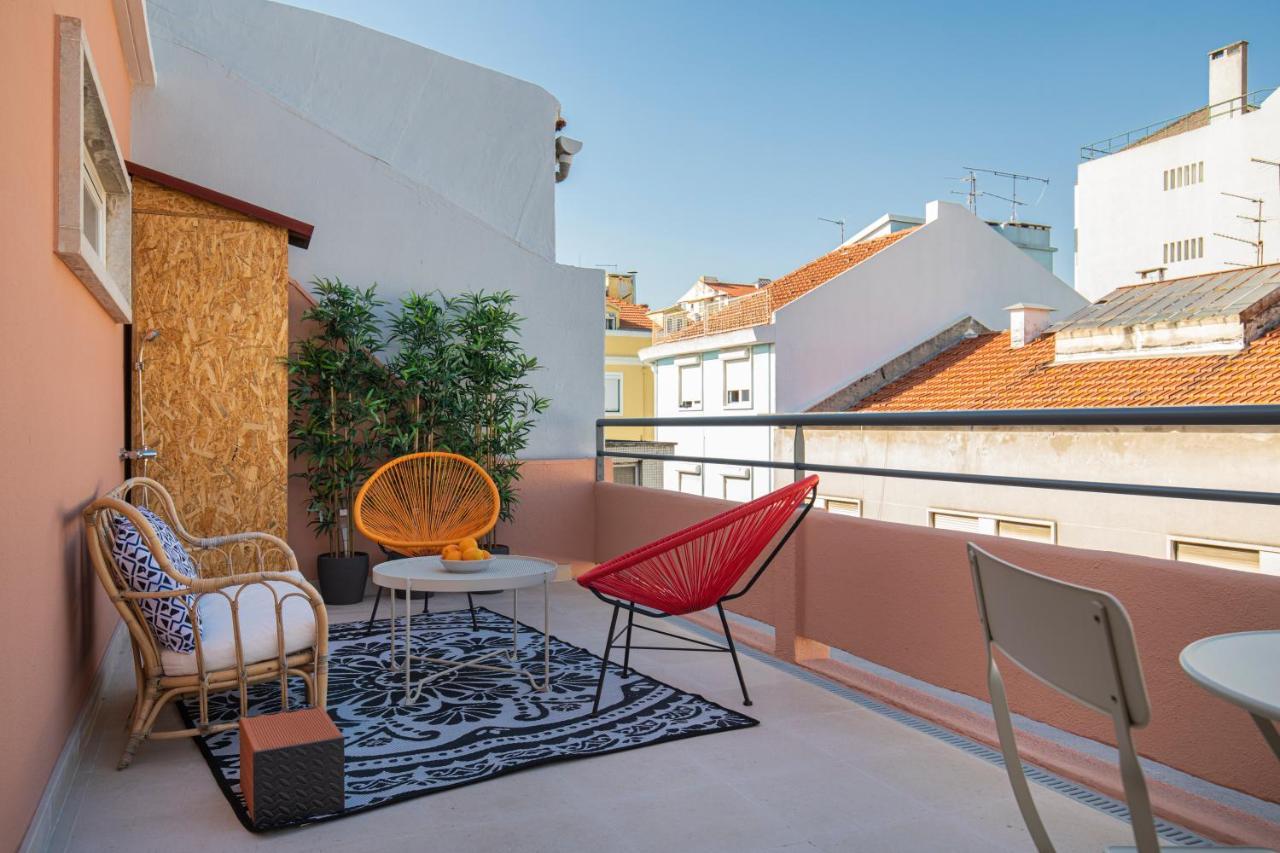 Lovelystay - Sunny 1Bdr Apartment W/Terrace Lisboa Ngoại thất bức ảnh